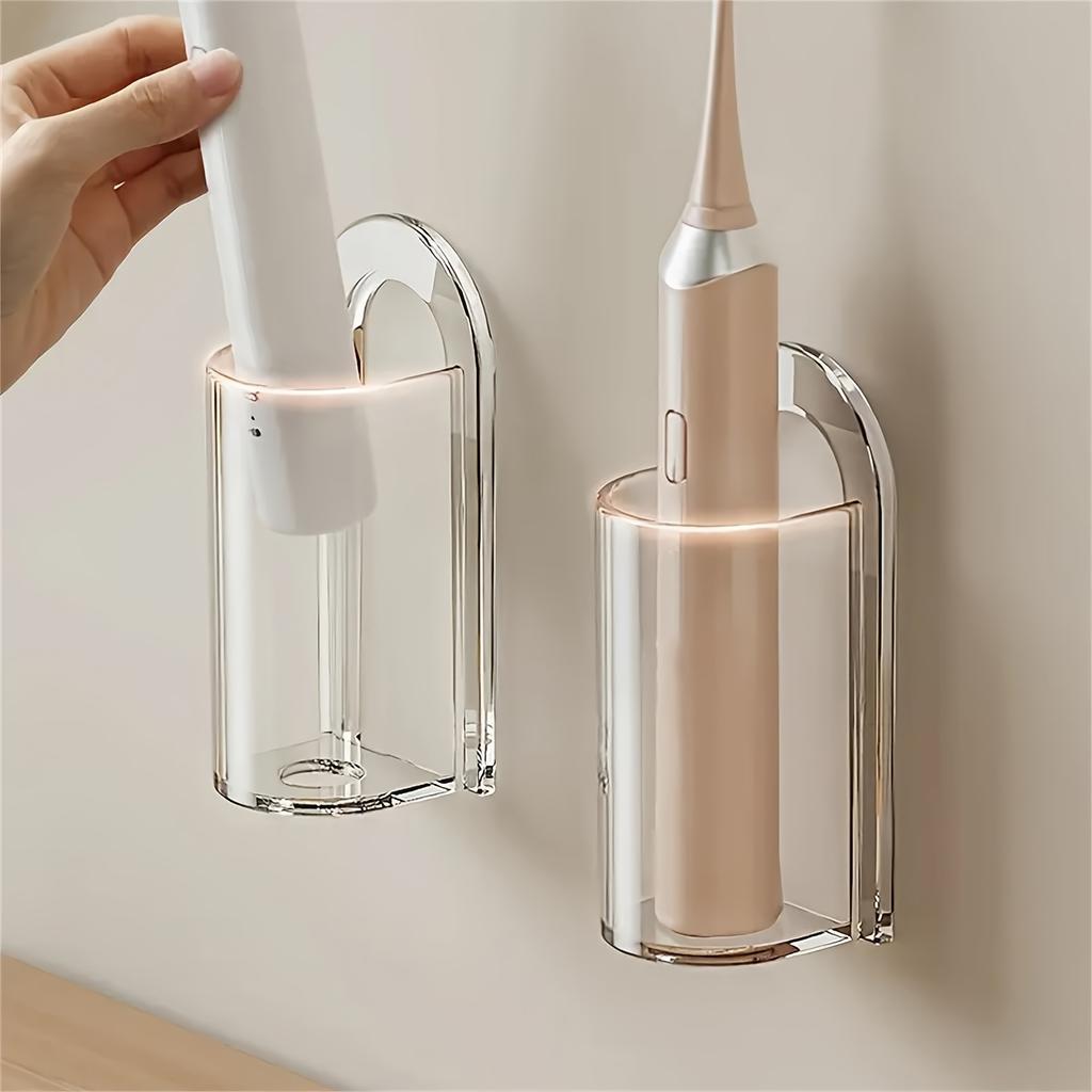 1PC Self-Adhesive Electric Toothbrush Holder - Wall Mounted Space-Saving Bathroom Storage