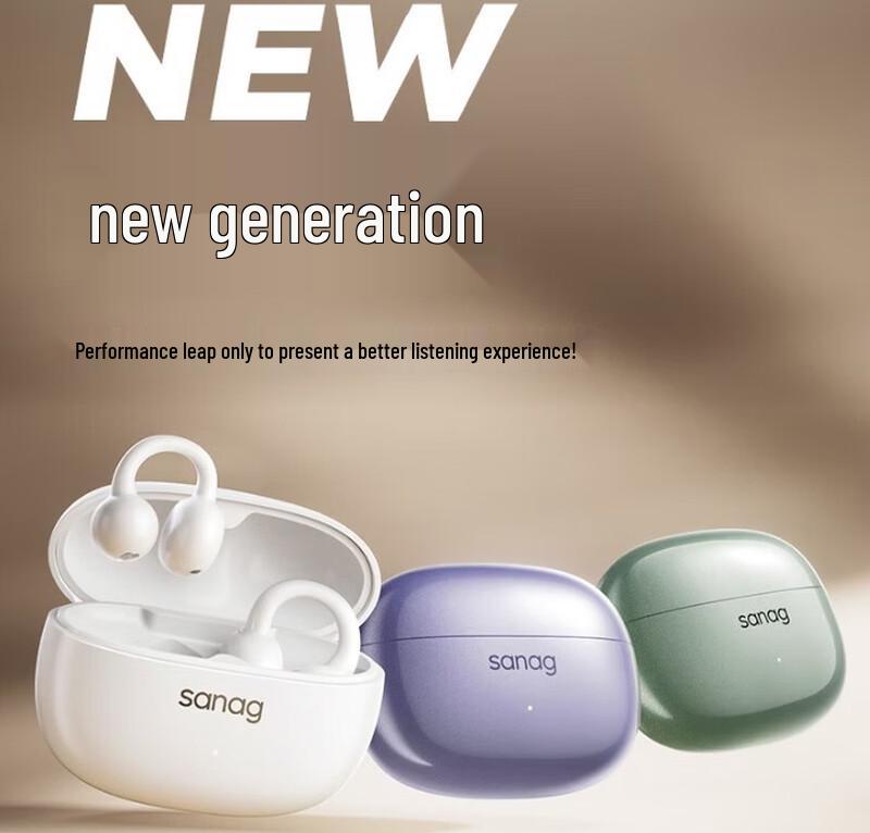 

Sena Z60S Open-Ear Wireless AI Bone Conduction Earbuds