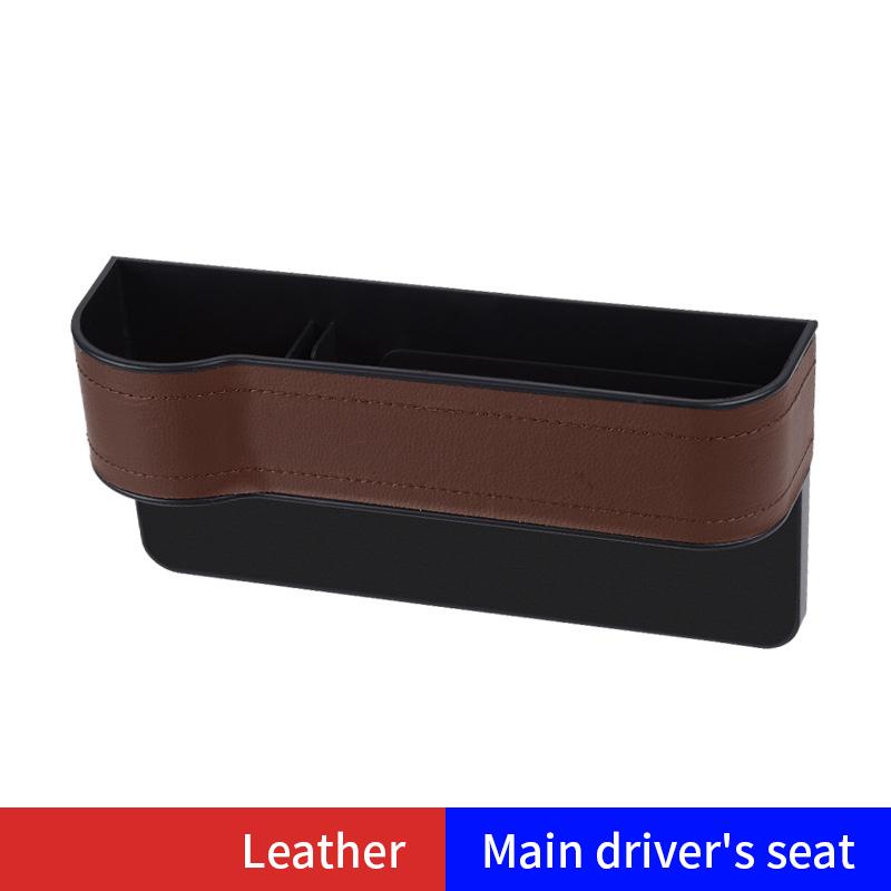Multifunctional Seat Side Organizer Cup Holder For Cars Leather Auto Seat Gap Filler Storage Box Seat Pocket Stowing Tidying