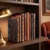 Heavy-duty Bookends 1 Pair Tree of Life Decorative for Shelves Heavy Duty Bookshelf Strong Load-bearing Organizer Hollow Book Holder Stoppers Desk,