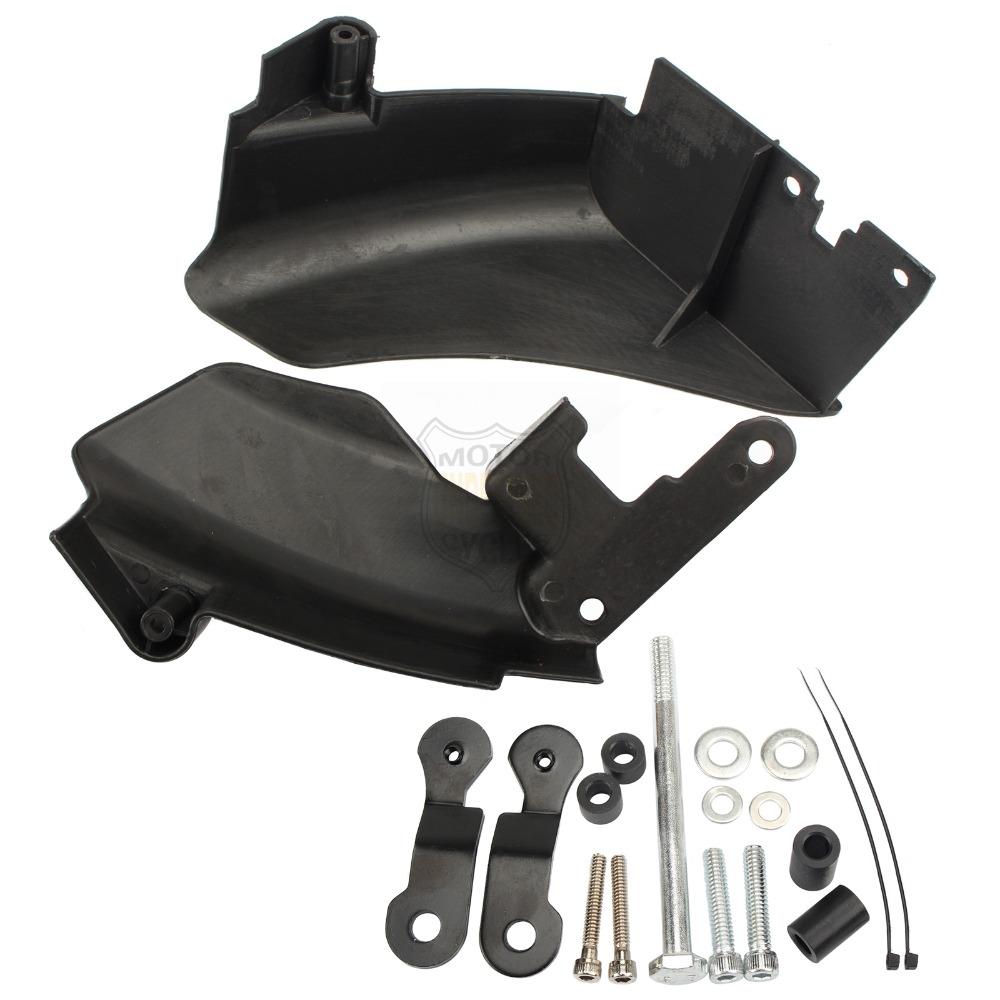 Motorcycle Air Heat Deflector Mid Frame Trim Saddle Heat Shield Cover for Harley Dyna 2006 Later Street Bob Wide Glide 2006-2017