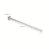 Stainless Steel Towel Bar for Bathroom, Wall-Mounted Towel Rack, 15.75inch Long, Available in Black Brushed End