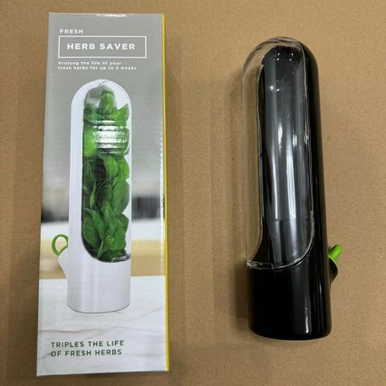 

Vanilla Fresh-Keeping Box: Creative Cilantro & Vegetable Anti-Crush Storage Cup. чёрный