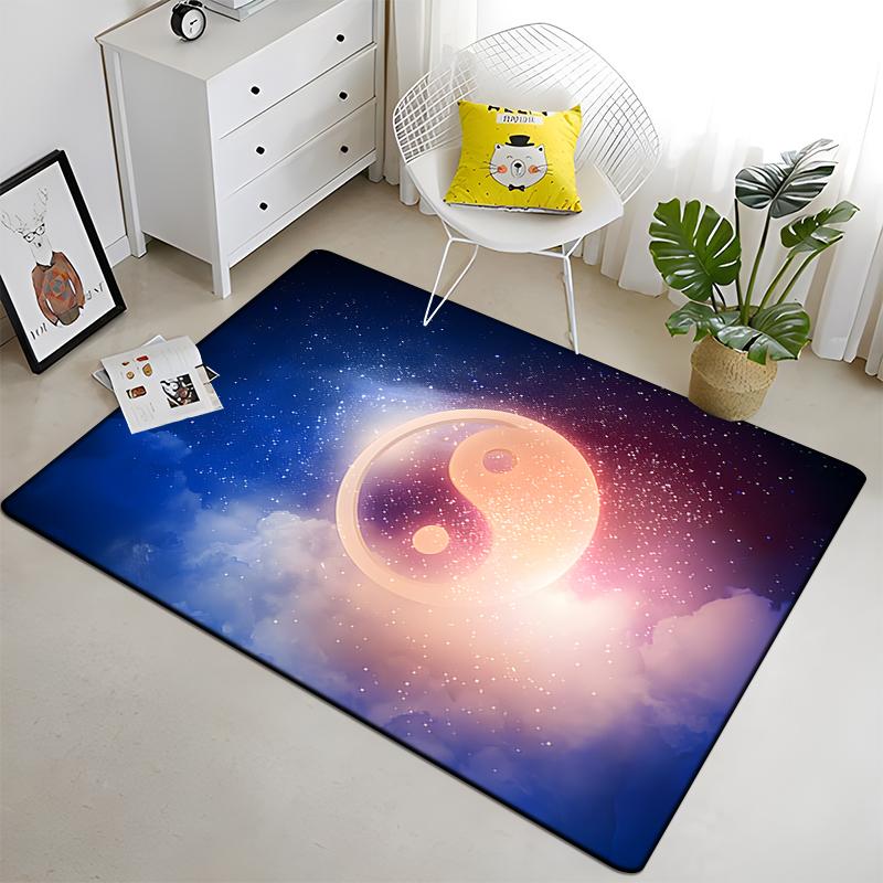 Chinese Five Elements Tai Chi Eight Diagrams Carpet Living Room Children's Carpet Home Decor Carpet Door Mat Rugs for Bedroom