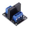 DC 5/12V 1 Channel Solid State Relay Module 240VAC 2A High Level Trigger 1 Channel SSR Board 1-Channel with Fuse