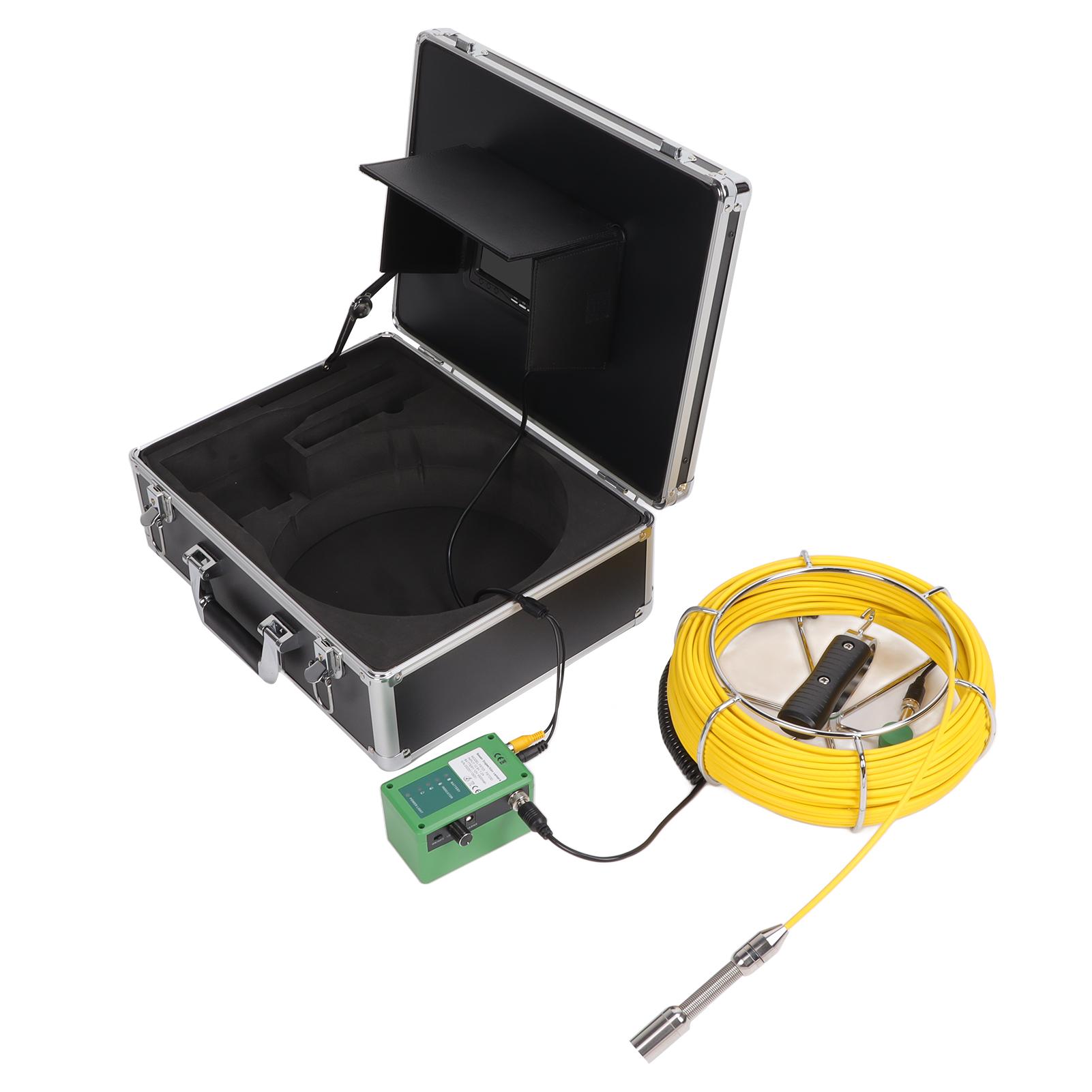 

Камера для осмотра трубопроводов IP68, водонепроницаемая, 1000TVL, 30-метровый кабель, канализационная камера с 7-дюймовым TFT LCD EU Plug