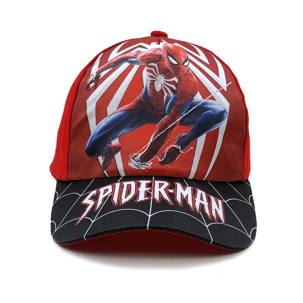 New Spider Cartoon Peripheral Printing Children's Baseball Cap Wide Brim Spring and Summer Cartoon Sun Hat