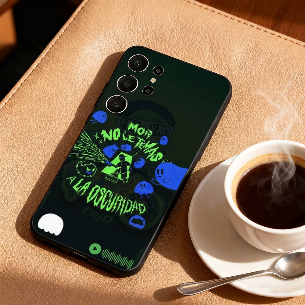 Singer F-Feid Ferxxo SIXDO Phone Case For Samsung S26,S25,24,23,22,30,21,10,9,Ultra,Plus,Lite,FE Soft Black Case