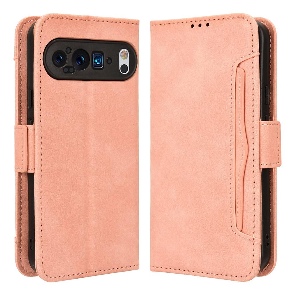 For Google Pixel 9 Pro XL Case PU Leather Stand Wallet Phone Cover with Multi Card Slots