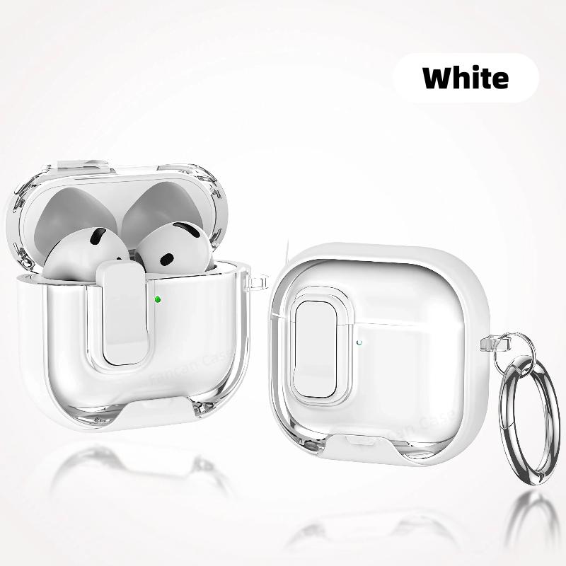 for AirPods Pro 3 Earphone Case (2026 New) with Phone Stand & Cleaner Kit Case Cover Accessories for AirPods Pro 3 with Keychain for AirPods Pro 3 белый