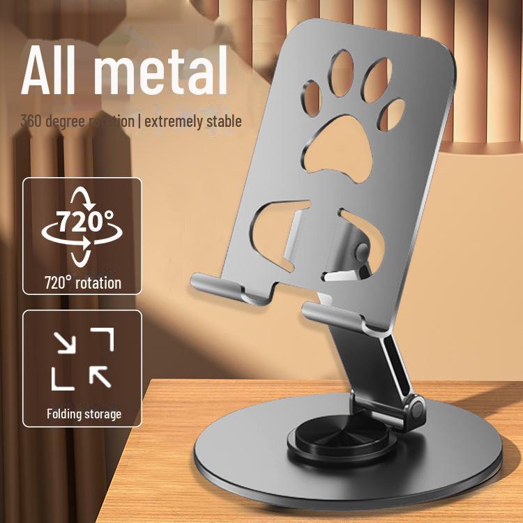 

Полностью металлический вращающийся держатель для планшета и телефона со складной полой конструкцией для отвода тепла