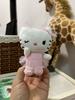 Short Pile Plush Hello Kitty Keyring With Cute Animations For Teenagers And Gift Buyers