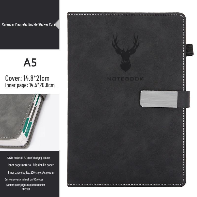 Customizable A5 Notebook & B5 Planner for Students and Business Meetings