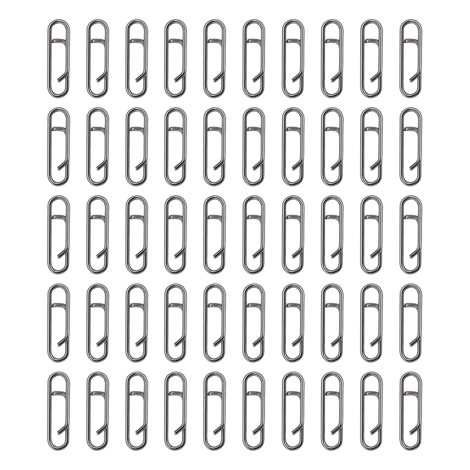 

50 шт. Разъемные кольца, застежки, силовые рыболовные зажимы, коннектор, рыболовный зажим, коннектор, быстросъемные застежки, скоростные зажимы, рыболовные снасти D