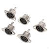 5 Peças Pino DIN Plug Fêmea Conector de Áudio para Teclado Mouse DIY