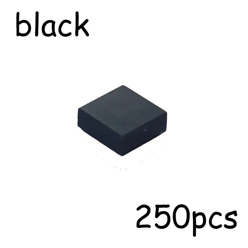 Non-Toxic 250Pcs 3070 1X1 Bricks Flat Tile Moc Assemble Particles Smooth 1*1 Building Blocks Diy Educational Creative Parts Toy For Kids