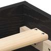 Bed Frame without Mattress Black Oak Look 135 x 190 cm