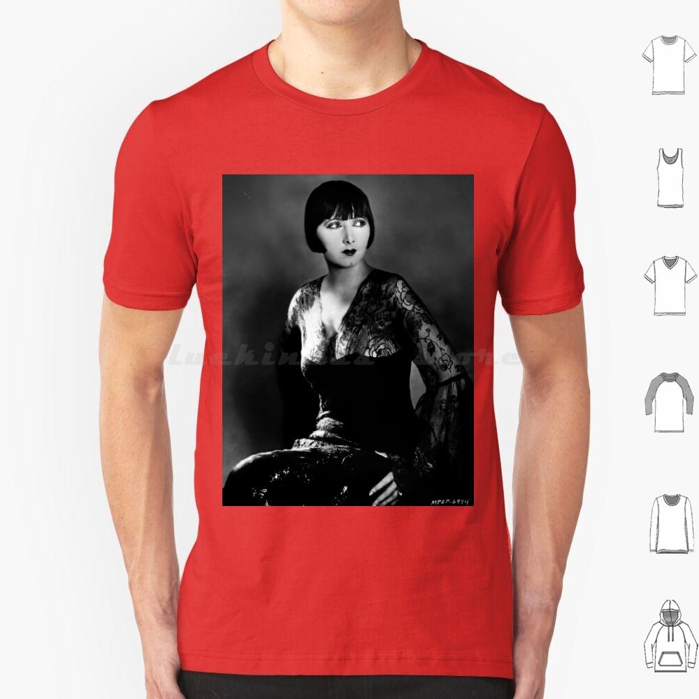 Mae Busch In 1925 T Shirt Cotton Men Women DIY Print Mae Busch Vamp Silent Film 1920s Flapper Old Hollywood Silent Movie Bobbed