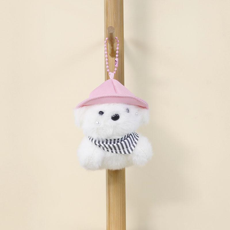 Plush Dog Pendant With Cute Hat For Backpack Decor And Collectible Gift