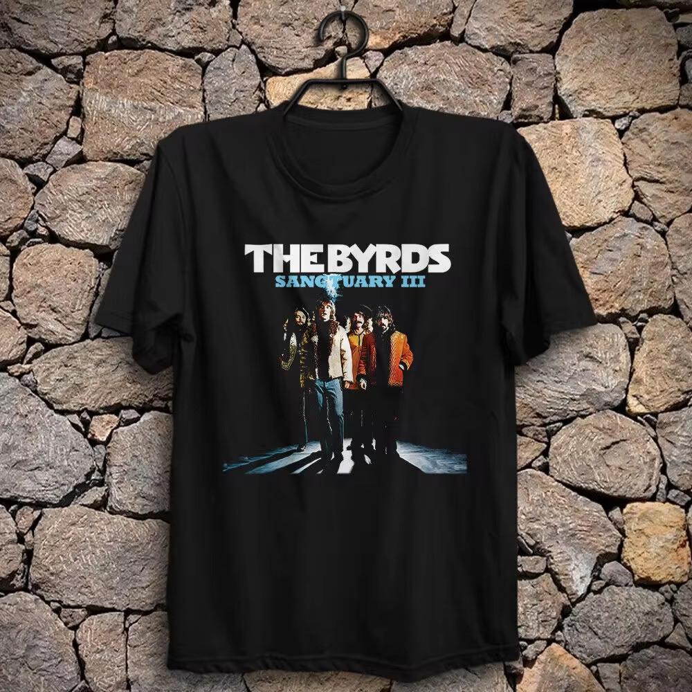Rare Trend The Byrds Band Black Color Cotton Size S-4XL Shirt Unisex  MI062 Unisex T-Shirt L