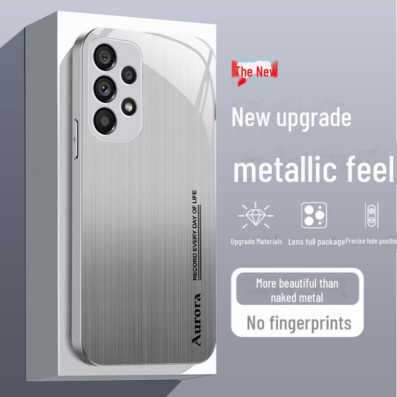 Samsung S10 Plus Aurora Stripe Glas Pro mit gebürsteter Textur