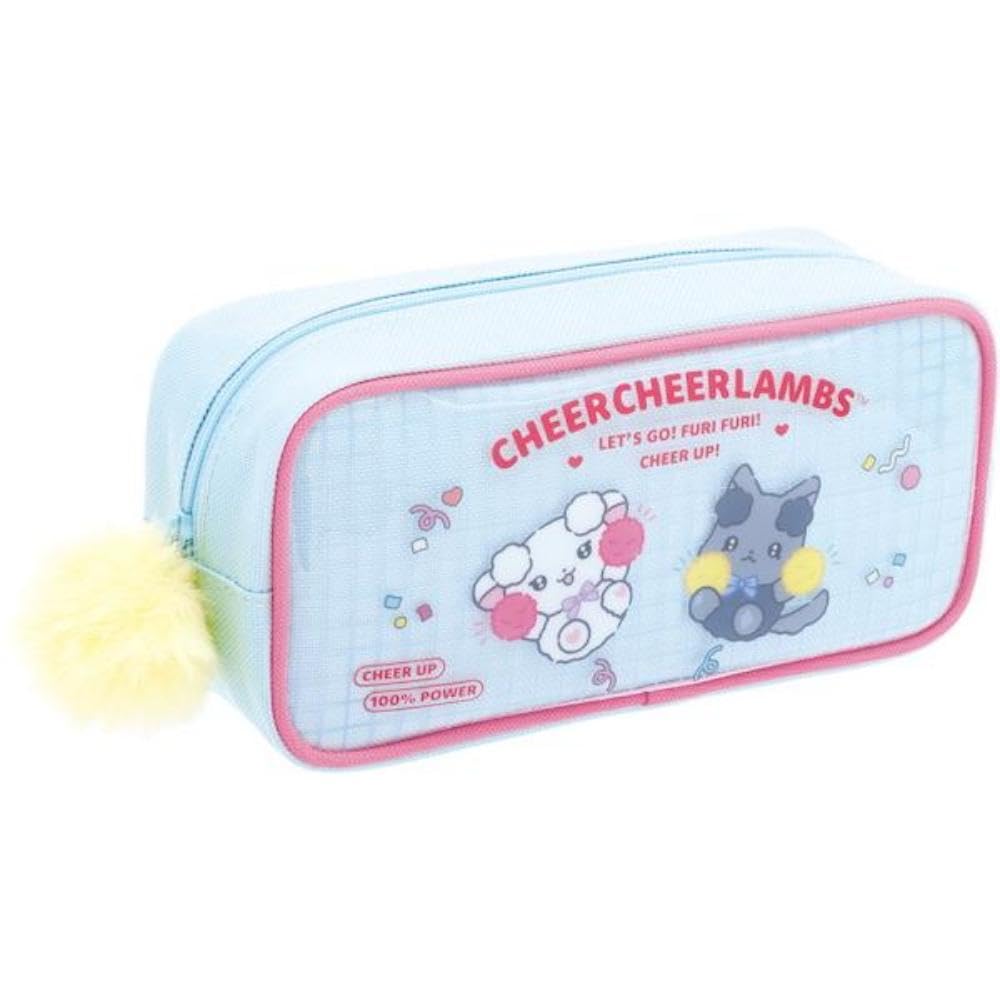 Chia Chira Rams Shake It Cheer Pen Pouch PT20301 H95 x W195 x D60mm San-X  Let s Go! Up! Up!