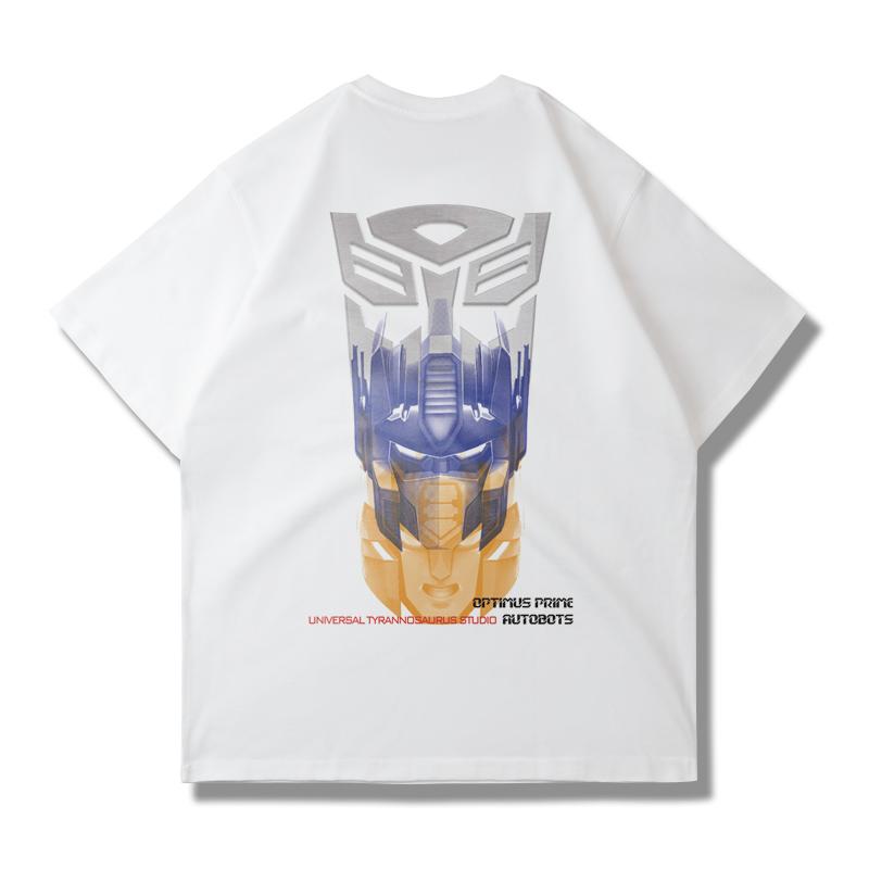 

The 2026 summer transformers pattern Pure cotton printed tshirts children general breathable loose leisure Unisex and Women S