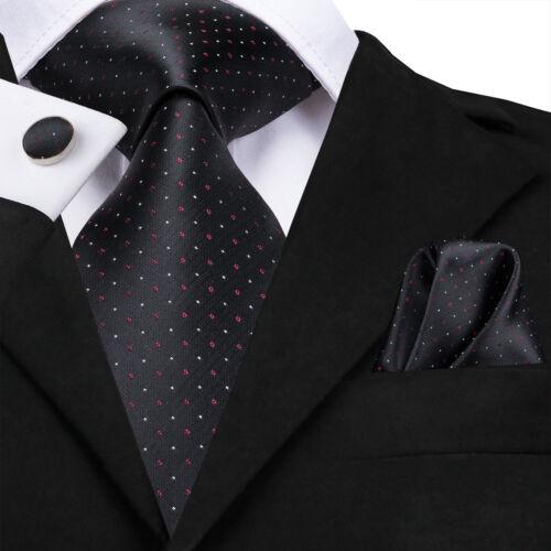 280 Styles Silk Mens Tie Pocket Square Hankerchief Cufflinks Wedding Set Prom