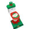 Polyester Toilet Seat Cover DIY Toilet Cover Set New Bathroom Mat  Christmas