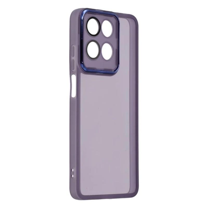 For Motorola Moto G15 4G TPU Case WANLONFENG DKSM Series Electroplated Frame Back Cover with Tempered Glass