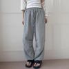 New ArrivalS Open Run Women S Check Pattern Wide String Jogger pantS