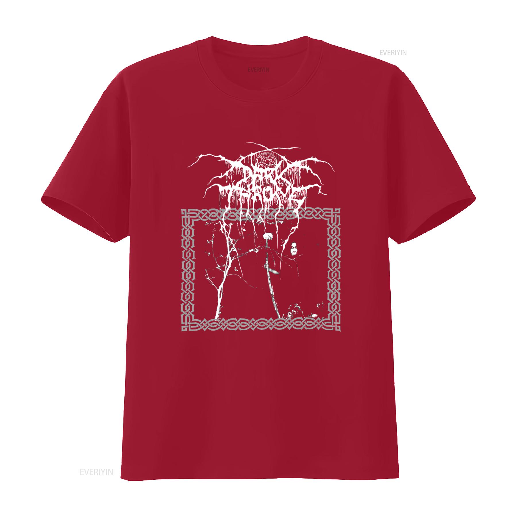 1993 DARKTHRONE TAAKEFERD 90s Vintage Death Metal T Shirt Rare Size XL vintage Washed streetwear graphic Unisex Breathable S