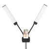 22in Double Arm Fill Light Dual Color Temperature LED Beauty Video Light with Phone Holder for Live Streaming Photography