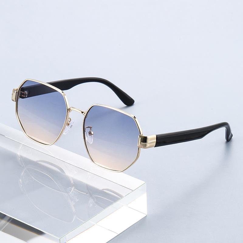 Xiaomi 2025 New Fashionable Edge Cutting Sunglasses For Women Outdoor Sunglasses Polygonal Metal Sunglasses 2543
