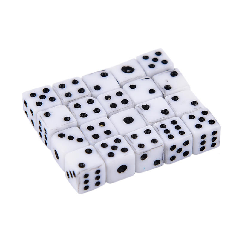 20Pcs/Set High Quality Standard 5Mm Dice Acrylic For Playing Game 5 Colors