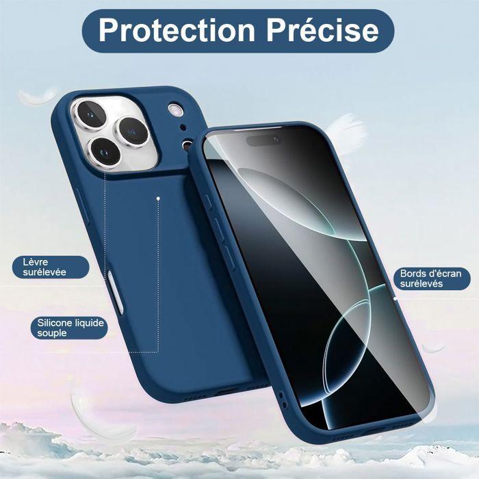 Coque avec Cordon - BOOLING - pour iPhone 17 Pro Max - Antichoc Anti-Rayures Bleu Marine