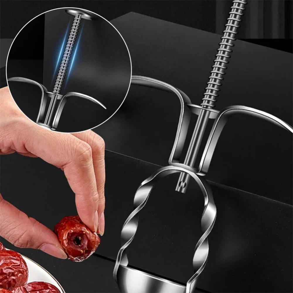 Press Design Cherry Corer Stainless Steel Dates Jujube Pitter Cherry Pitter  Dessert