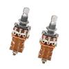 2PCS Guitar Potentiometer A1M B1M Combination 18mm Knurled Shaft Electric Bass Pots for Volume and T