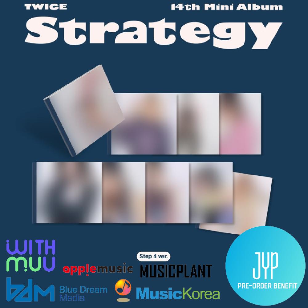 

Предварительный заказ TWICE 14th Mini Album STRATEGY Step 4 ver. И МАГАЗИН ПОБ Random & JYP SHOP POB