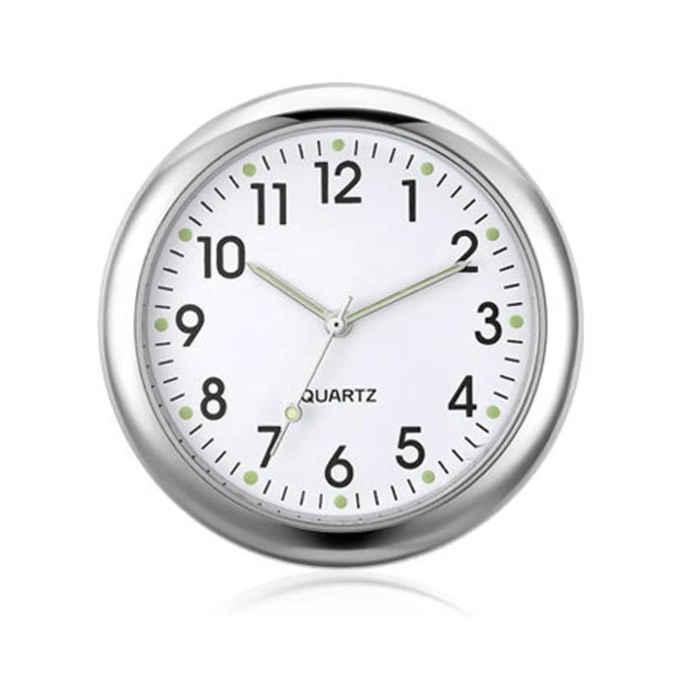 

Светящиеся автомобильные часы, автомобильные внутренние наклеиваемые часы, механические кварцевые часы, автоматический орнамент, 40 мм, мини-цифровые часы белый