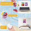 9cm Multi Channel Split Cup For Paint Pouring Reusable Resin Mixing Cup Silicone Fluid Art Split Cup For Art Drawing Accessories