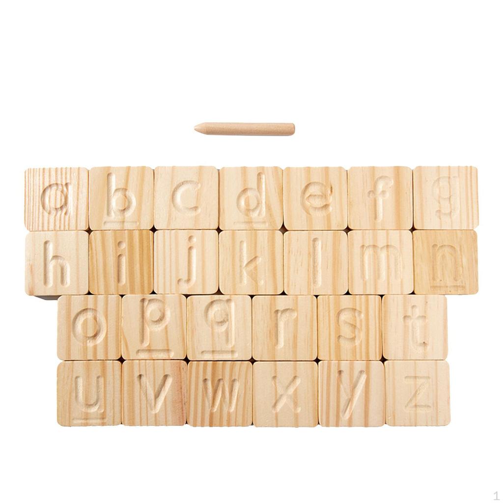 ABC Alphabet Arabic Numerals Tracing Board Baby Toddlers Writing Letters Toy