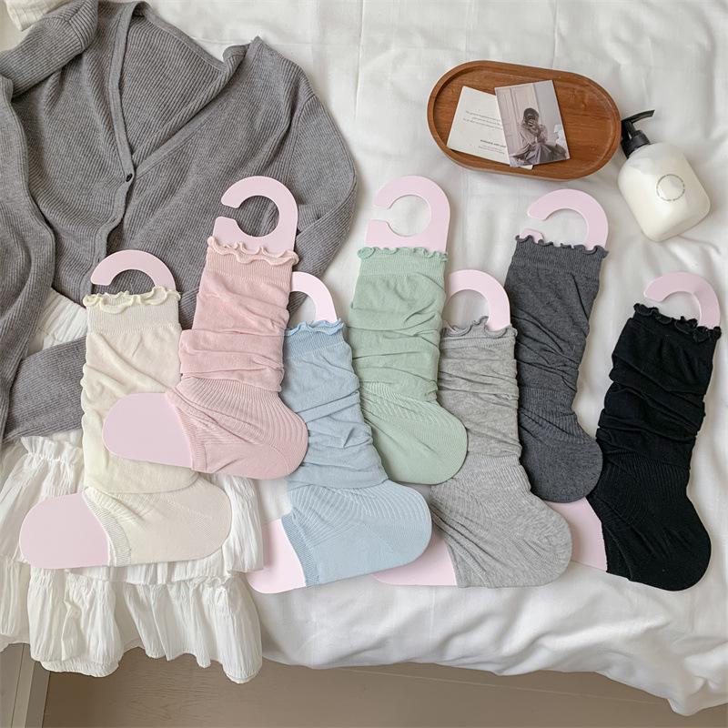Sock Covers, Spring Thin Ballet Style Foot Treading, Sock Covers, Tide Lace Piles, Sock Covers, Versatile Sunscreen, Leg Covers, Cotton