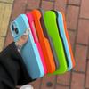 Ultra dünne Helle Weiche Silikon Matte TPU Hülle für iPhone 17 pro 16 15 14 Plus 13 12 11 Pro Max Fluoreszierend Neon Stoßfest Capa