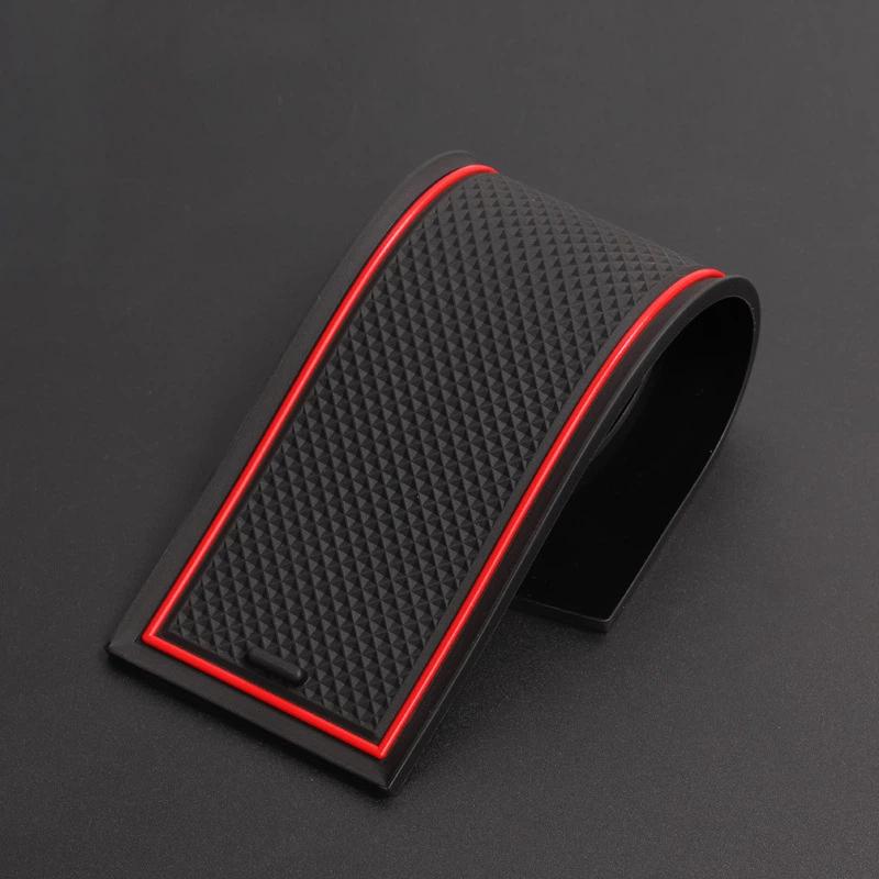 For 2024 Santa Fe Car Interior Door Channel Mat Anti-slip Decorative Mat Storage Slot Organizer Pad