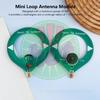 Portable 75M-135MHz Mini Loop Antenna Module, Vehicle Mount Broadcast Device, SMA Male Head Interface with Green Board