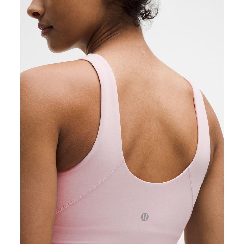 Lululemon Align  High Neck Tank Top  Light Support Porcelain Pink
