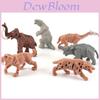Prehistoric Tiger Elephant Figurine Set With Pvc Material For Collectors And Educational Display