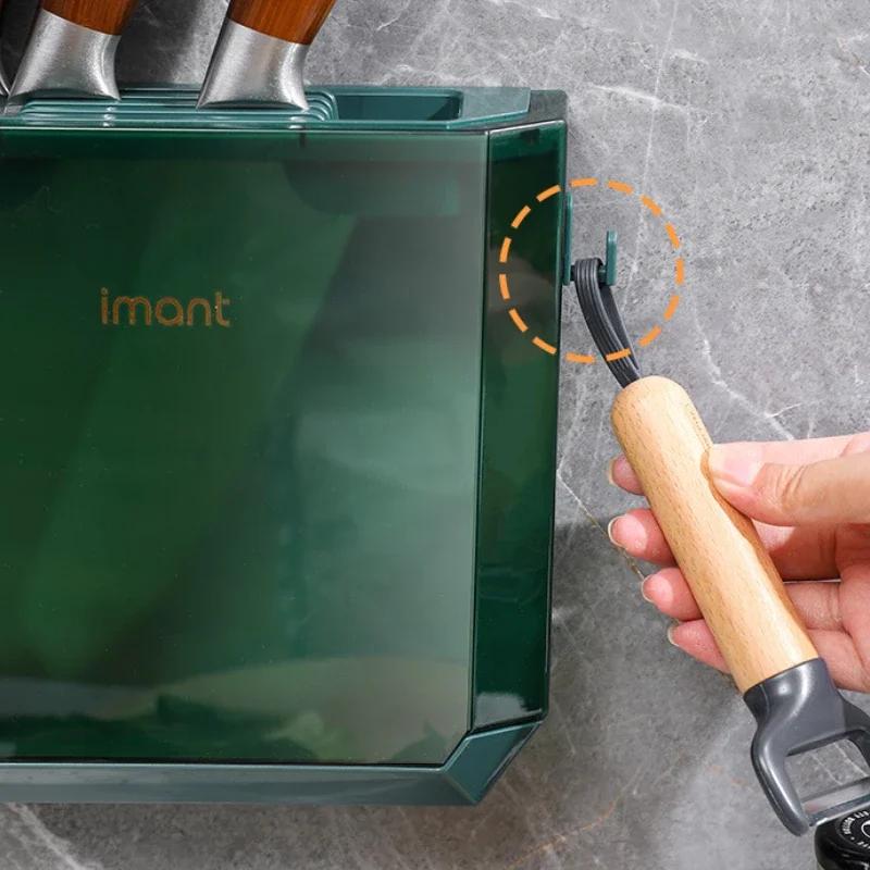 Wall Mounted Knife Holder Kitchen Accessories Knife Holder Storage Organization Kitchen Knives Set Support Tool Knife Stand