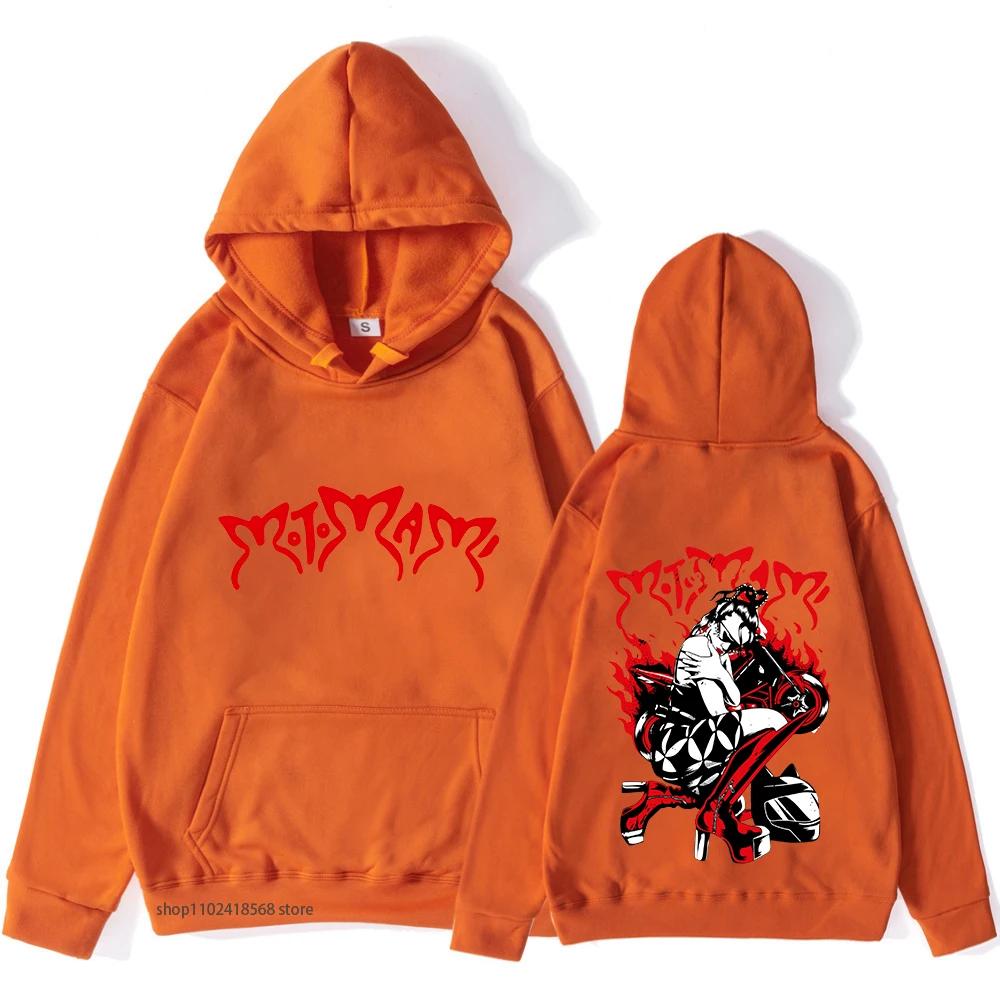 Motomami Svart Hettegenser Rosalia Grafisk Genser Menn Lounge Wear Fan Gave Pullover Hette Streetwear Kvinner